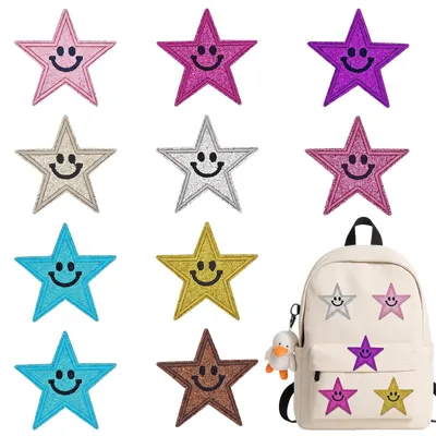 10 Mini-Bügelpatches für Kleidung, Jeans, Rucksäcke, DIY