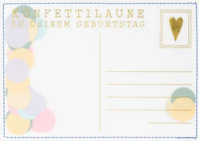 Produktbild von Karte Konfettipost "Konfettilaune"