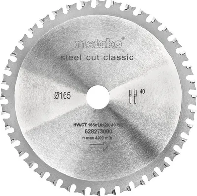Immagine prodotto di Metabo Sägeblatt "steel cut - classic" sauberes Auftrennen von Sandwichpalette