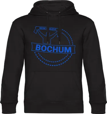 Produktbild von multifanshop Kapuzen Sweatshirt - Bochum - Meine Fankurve, schwarz, Größe M