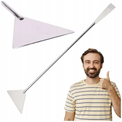 Zdjęcie produktu dla Łopatka do akwarium ze stali nierdzewnej, 32 cm