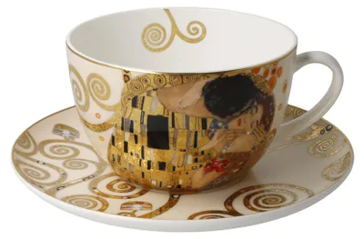 Immagine prodotto di Goebel Gustav Klimt Der Kuss (Milchkaffeetasse, Fine...