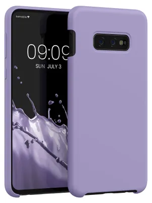 Produktbild von kwmobile Handyhülle für Samsung Galaxy S10e Hülle - Case Silikon - Kabelloses Laden - Schutzhülle Cover in Veilchen Lila