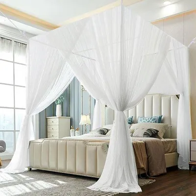 Image de Moustiquaire blanche pour lit 240 x 210 x 190 cm