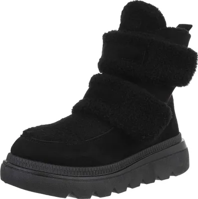 Produktbild von Ital-Design Damen Stiefeletten Keilstiefeletten Leicht gefüttert Wildlederoptik Plateaustiefeletten 90458089 Schwarz Gr.  39