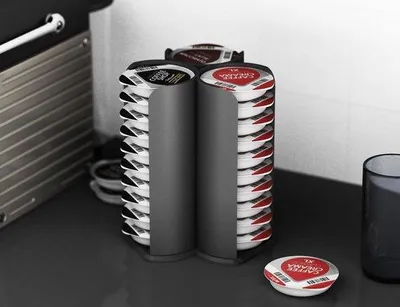 Produktbild von Famanu Kapselhalter für 30 Kaffeekapseln - Schwarz