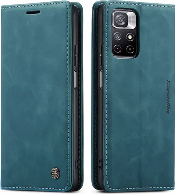 Produktbild von Redmi Note 11S Hülle, Retro Kunstledertasche mit Standfunktion Schutzhülle für Xiaomi Redmi Note 11 4G / Note 11S Blau