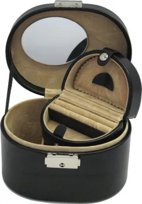 Produktbild von WINDROSE Schmuckschatulle Merino Jewelry Box Black schwarz