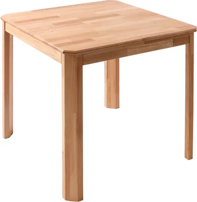 Produktbild von Krok Wood Esstisch Berlin aus Massivholz in Buche 75x75x75 cm