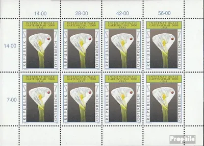 Produktbild von Briefmarken Österreich 2000 Mi 2305Klb Kleinbogen (kompl.Ausg.) postfrisch Gartenschau