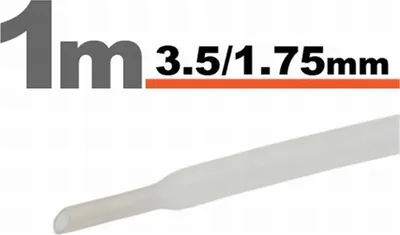 Zdjęcie produktu dla Rura termokurczliwa 3,5 mm/1,75 mm DRS3,5-1,75/T