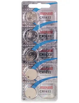 Produktbild von MAXELL Knopfzelle CR1632, Lithium, 3 V-, 140 mAh, 5 Stck