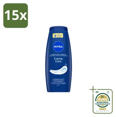 Productafbeelding van 15 x Nivea Creme Care Douche - 650 ml - Voordeelverpakking - 15 stuks