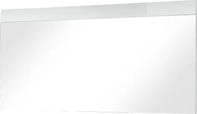 Produktbild von Garderobenspiegel "402" in weiss. Abmessungen (BxHxT) 134x63x3 cm