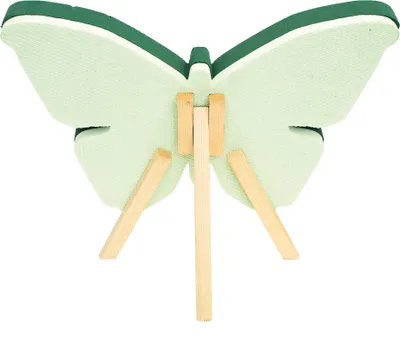 Produktbild von Nass Steckschaum Schmetterling 50x30x6cm mit Holzständer H.47cm