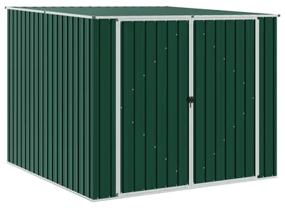 Imagen del producto de Cobertizo de jardín acero galvanizado verde 195x198x159 cm