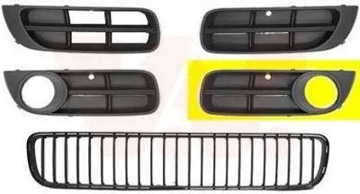 Obrázek produktu pro VAN WEZEL Ventilační mřížka Mřížka nárazníku pro SKODA Fabia II hatchback (542) s otvorem/otvory pro mlhová světla