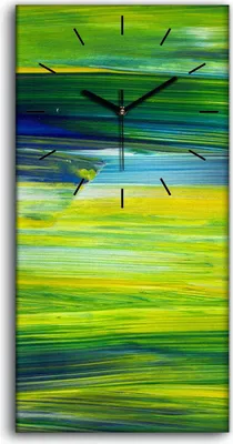 Produktbild von Wandbild Leinwand Bilder Wanduhr Geräuschlos 30x60 Malerei Abstrakte Kunst - schwarze Hände