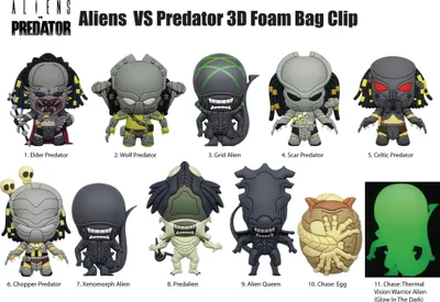 Produktbild von Alien vs. Predator 3D PVC-Taschenanhänger Display (24)
