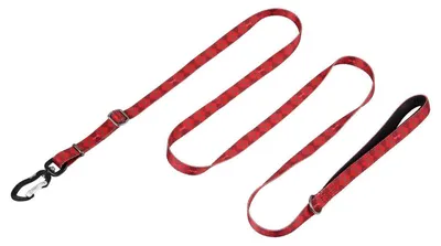 Obrázok produktu pre Nastaviteľný vodítko pre šteňatá a psov, veľkosť S, červená farba, dĺžka 1,8 m, šírka 1,5 cm