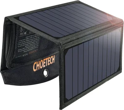 Obrázok produktu pre Choetech Skladacia solárna Nabíjačka SC001 19W 2xUSB (čierna)