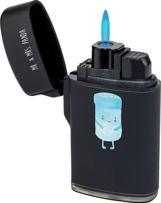 Produktbild von Mr. & Mrs. Panda Feuerzeug Beste Freunde Salz - Schwarz - Geschenk, Feuerzeuge, gas anzünder, zigarettenanzünder, Fehlende Keywords, Lustige Sprüche, sturmfeuerzeug