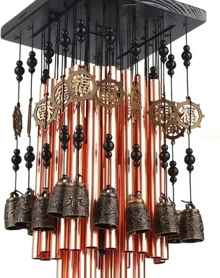 Imagen del producto de Campana de viento china, hecha a mano, decorativa, para jardín y balcón