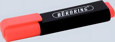 Produktbild von Büroring Textmarker, rot, mit Keilspitze 2-5mm