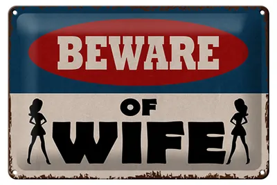Produktbild von Blechschild Spruch 30x20cm  of Wife Schild