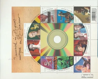 Produktbild von Briefmarken Belgien 2008 Mi 3895-3904 Kleinbogen (kompl.Ausg.) postfrisch Das ist Belgien - Musik
