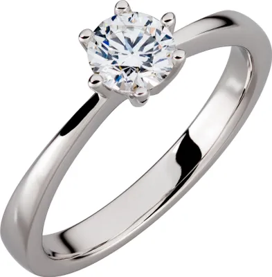 Produktbild von Orolino Ring 750/- Gold weiß 054 (17,2) Brillant weiß 067370141-2