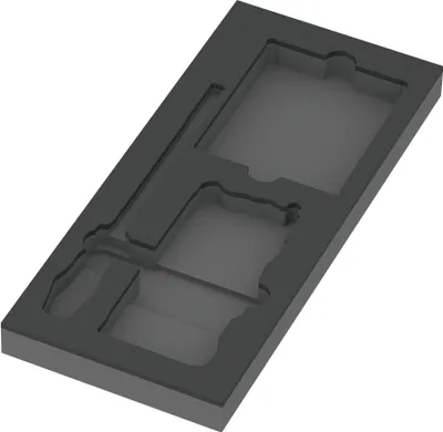 Produktbild von Wera 9850 Schaumstoffeinlage Kraftform Kompakt und Tool-Check PLUS Set 1, ohne Werkzeug, 172 x 30 x 392 mm