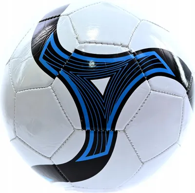 Produktbild von Fußball Weiß Größe 5 Klassisch - Genähter Trainingsball für Kinder & Schulsport Robust