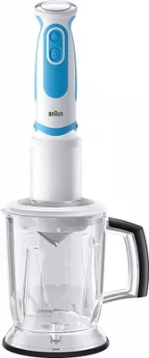 Produktbild von Braun Stabmixer MQ 5060 WHBL, Pürierstab, 750 W, Blau, Weiß