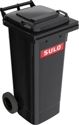 Produktbild von Müllgroßbehälter 80l HDPE anthrazitgrau fahrbar,n.EN 840 SULO