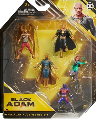 Produktbild von Spin Master 6064872 (20138283) - DC - Black Adam - 5er Pack Mini-Figuren, 5 cm