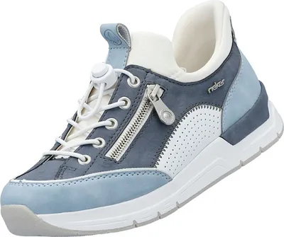 Zdjęcie produktu dla Rieker sneakersy damskie 30292-37, 30292-38, 30292-39, 30292-40, 30292-41, 30292-42, 30292-43 RIE-58962 ciel/white/lightblue 39 [buty damskie]