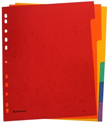 Immagine prodotto di DONAU 8671106-99 Registro - bianco, cartone, A4 ÜB, 6 fogli, 6 colori