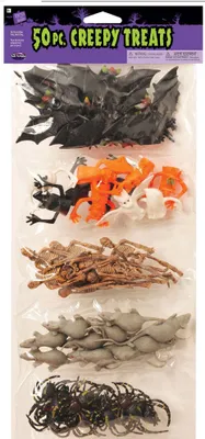 Produktbild von 50 kleine Halloween Deko-Tierchen