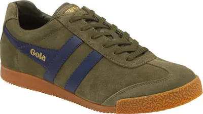 Produktbild von Gola Classics Harrier Herren Klassische Schnürung Wildleder Leder Turnschuhe Olive – 10 Großbritannien - 44 EU - 11 US