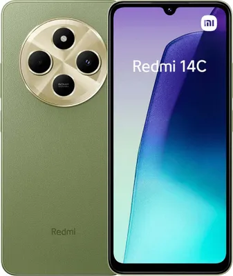 A product shot of a smartphone, showing both the front and back.