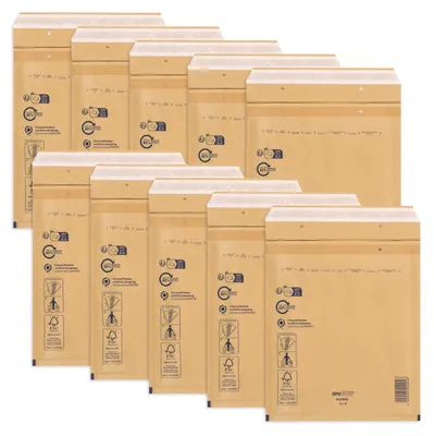 Produktbild von ÖKI Luftpolstertaschen - Luftpolsterumschläge inkl. Haftklebestreifen, 10 Stück,