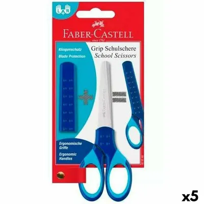 Produktbild von Schere Faber-Castell Blau (5 Stück)