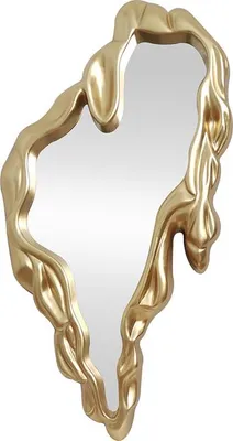 Produktbild von riess-ambiente Extravaganter Wandspiegel FLUIDUM 150cm gold vertikale Aufhängung organische Form Dekospiegel