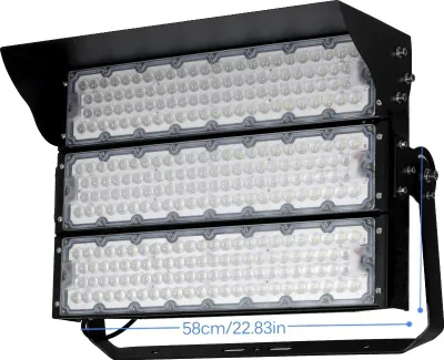Obrázek produktu pro LED světlo na stadion, nastavitelné rameno, vodotěsnost IP65, 720W