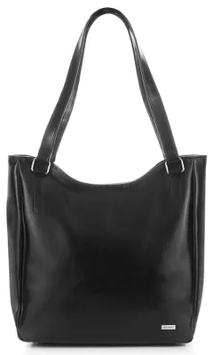 Produktbild von Paolo Peruzzi Damentasche Umhängetasche Handtasche aus Echt Leder Groß Shopper Schwarz
