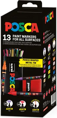 Produktbild von POSCA Pigmentmarker 13er Köcher