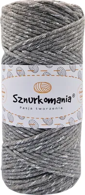 Produktbild von Makrameegarn 3 mm 100 m 1-fädig, Baumwollgarn, Baumwollkordel 3 mm, Glitzerkordel, Makrameekordel, Baumwollkordel, Baumwollkordel, gehäkelt, viele Far