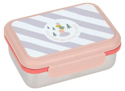 Immagine prodotto di Contenitore per il pranzo casual per bambini - Lunchbox in acciaio inossidabile, Sunny Explorer Rosa