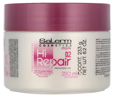 Image de Salerm Hi Repair Mask 02 250ML pour cheveux abîmés